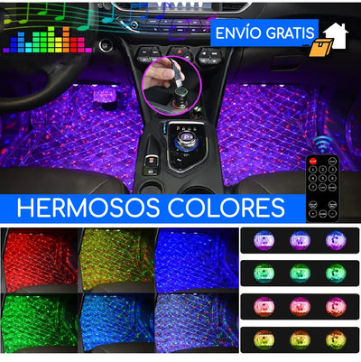 SET DE LUCES LED INTERIORES PARA AUTOS 🚙 🚙