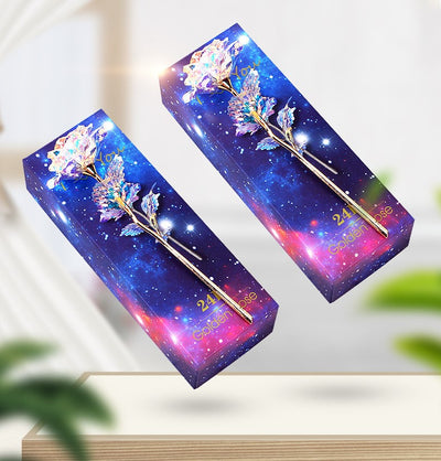 Rosa Eterna 24K "Galaxy" | El regalo que simboliza un amor infinito 🌌💖