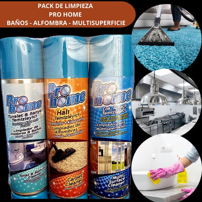 PACK DE ESPUMA PRO-HOME LIMPIEZA 3 FRASC