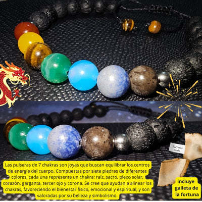 Pulsera de los 7 Chakras+Regalo Especial