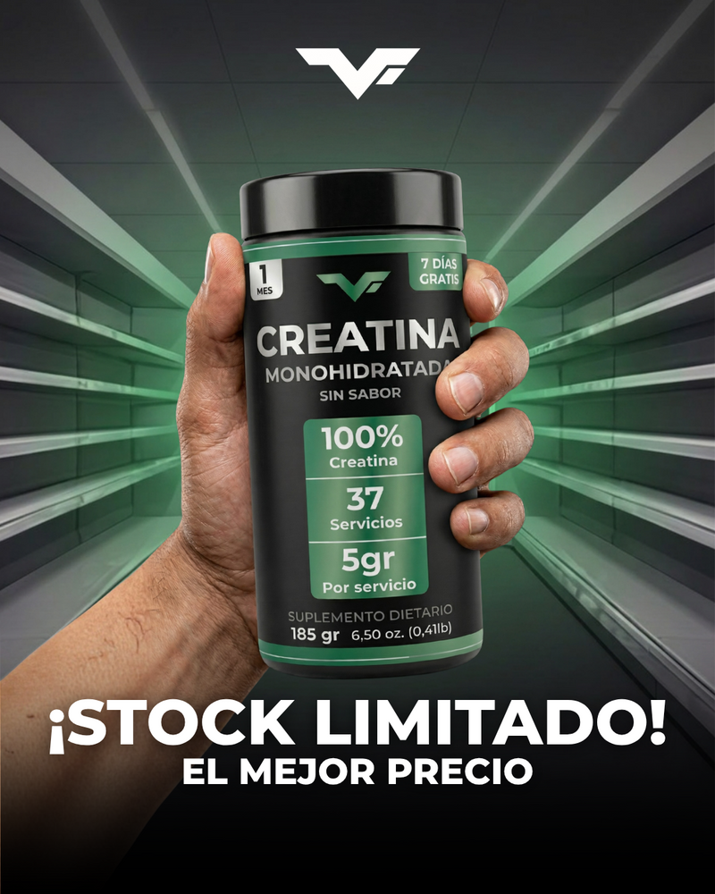 Creatina Monohidratada 185gr 37 Serv