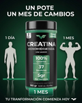 Creatina Monohidratada 185gr 37 Serv