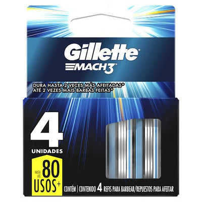 Gillette Mach3 Turbo: El Afeitado más Rápido y Suave con Cero Irritación (Pack x4) 🚀⚔️