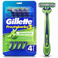 Gillette Prestobarba3 Sensitive: Afeitado Suave y Preciso sin Irritación (Pack x4) 🪒✨