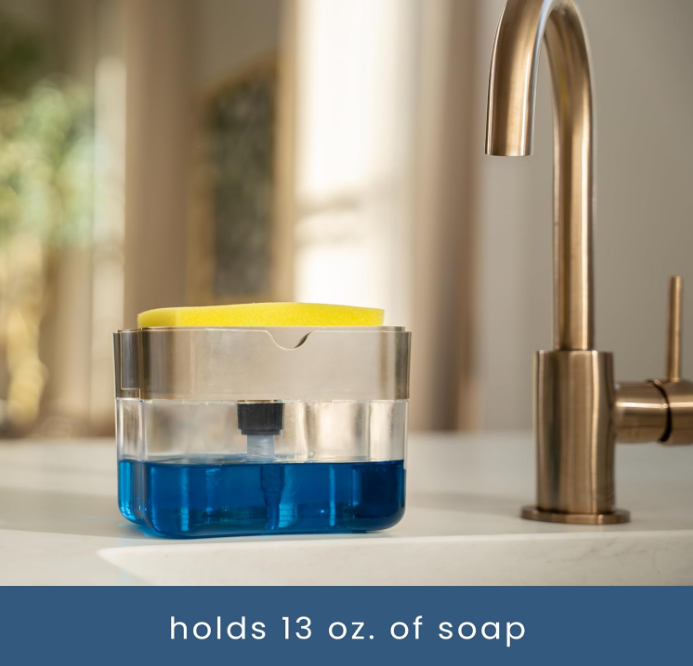 Soap Dispenser® | Dispensador de Jabón Líquido con Soporte para Esponja