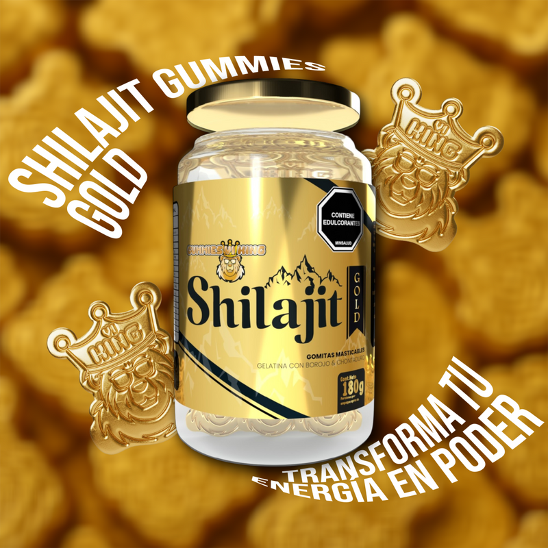 Shilajit GOLD: El Poder del Himalaya en Gomas (60 Unidades) 🐻⚡