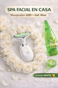 Kit Facial Masajeador LED + Aloe GRATIS!